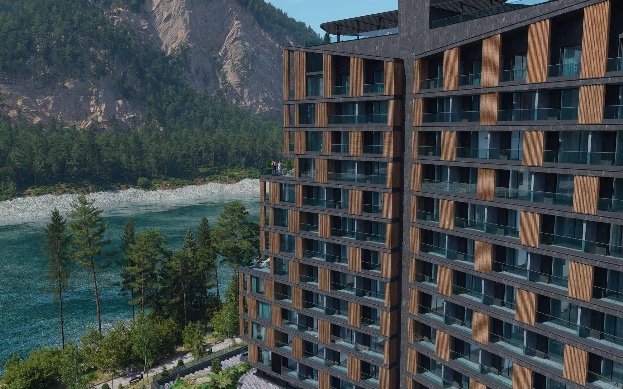 Каскадная архитектура Рэдиент Алтай 5* у Катуни